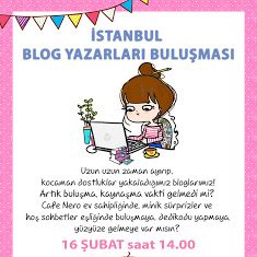 Cumartesi günü,İstanbul Blog Yazarları Buluşmasındaydım!!!!