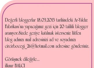 Ar-Yıldız Fabrika’sına yapılacak bloggerlar gezisine davet