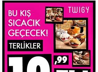 MORHİPO’da TWIGY Terlikler 10,99 dan başlayan fiyatlarla bu fırsat kaçmaz:)