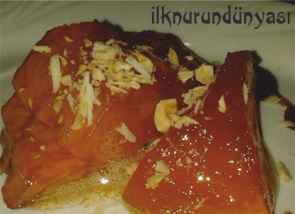 Şeker gibi kabak tatlısı