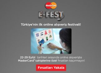 MasterCard E-Fest online alışveriş festivali başlıyor!