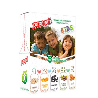 papağan kuruyemiş kids serisi çocuklar için kuruyemiş paketi