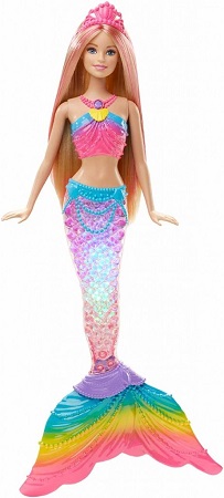 Barbie ışıltılı gök kuşağı deniz kızı
