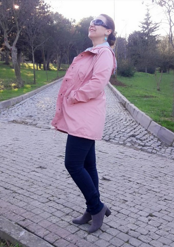 pink coat, pembe kaban, yurt dışı alışveriş, zaful , zaful shopping, trenccoat