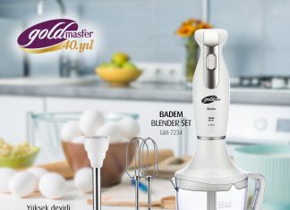 Mutfaktaki yeni yardımcınız Goldmaster Badem Blendır set blendır seti