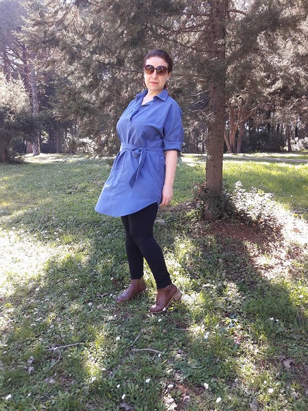mkavi tunik, mavi gömlek, uzun gömlek modelleri, mavi tunik, tunik modelleri, zaful, fashion, blogger
