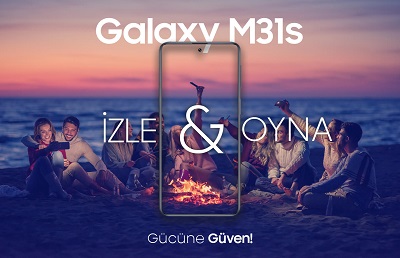 Galaxy M31s cep telefonu