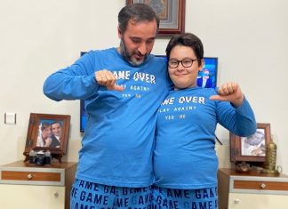 Arnetta baba oğul pijama takımları game over pijama takımı