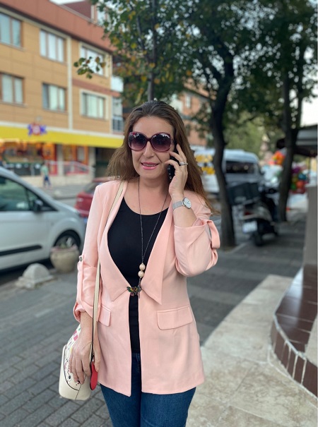 pembe blazer ceket