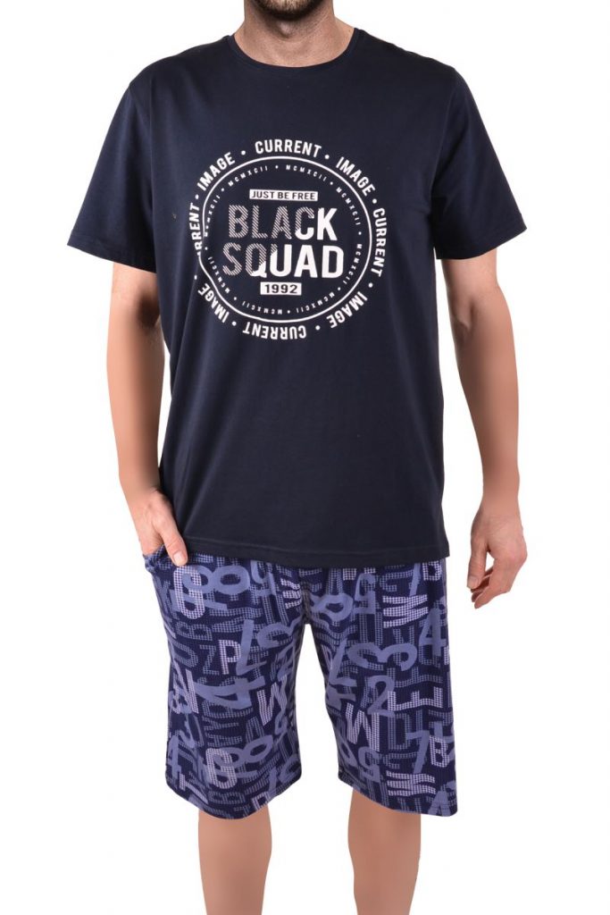 erkek şortlu pijama takımı
