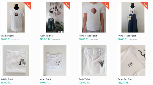 nakışlı tshirtler