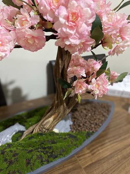 minyatür sakura bonsai yapay ağaç