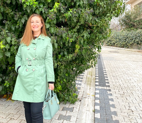 mint yeşili midi trençkot