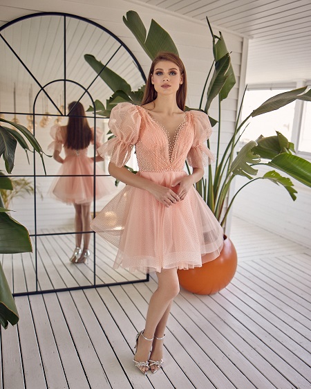 pembe mezuniyet elbiseleri