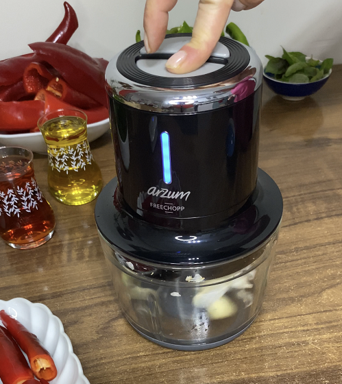 Freechopp Cam Hazneli Şarjlı Doğrayıcı